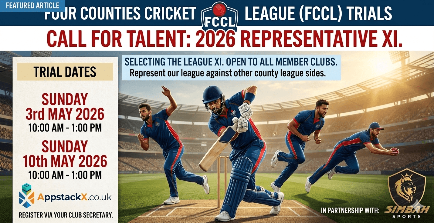 Call for Talent: Four Counties Cricket League Announces 2026 Representative Team Trials